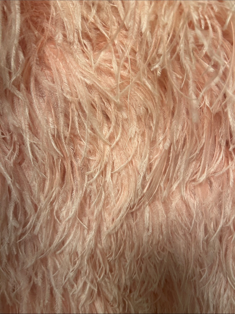 Bill Tice Ostrich Feather Pink Jacket Vest Vintage Hollywood xoxo - Picture 6 of 6